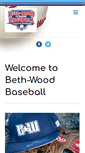 Mobile Screenshot of bethwoodbaseball.com